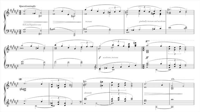 To a Water-lily - Score Video (Woodland Sketches by Edward Macdowell) смотреть онлайн
