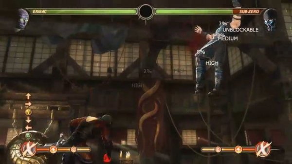 Mortal Kombat 9 - Ermac обучение + комбо