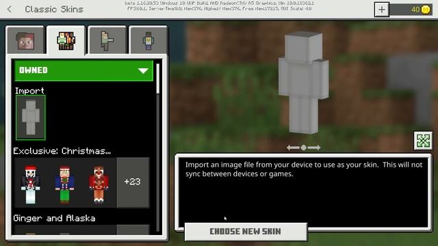 How To Import Skins Into Minecraft Bedrock (Windows 10)