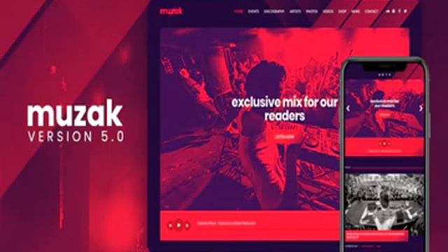 Muzak - Music WordPress theme Nulled Download 2021 смотреть онлайн