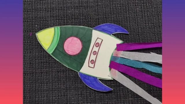 День Космонавтики/Летающая Ракета из бумаги/Поделки