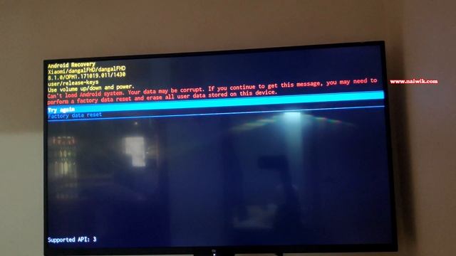 How to Fix " Can't load Android System . Your data may be corrupt " on Mi Android TV смотреть онлайн