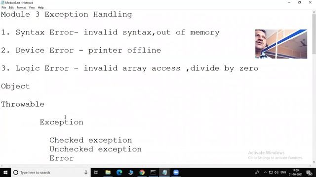 Java Module 3 Exception Handling смотреть онлайн