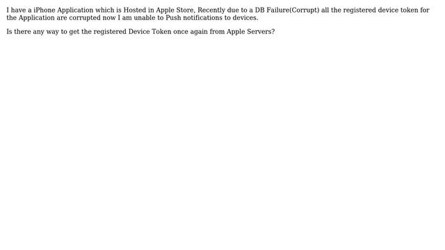 How to Get device token of all registered devices (APNS)? смотреть онлайн