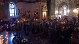 Чтение 12 Страстных Евангелий. Покровский монастырь