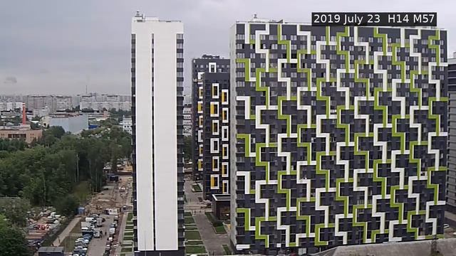 Стройка ЖК Летний сад (2 камера) 23 июля 2019 г смотреть онлайн