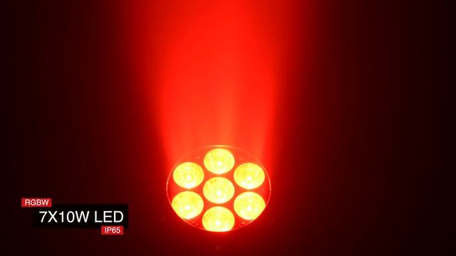 SPACE LIGHTS MINI LED PAR WATERPROOF 7X10W RGBW смотреть онлайн