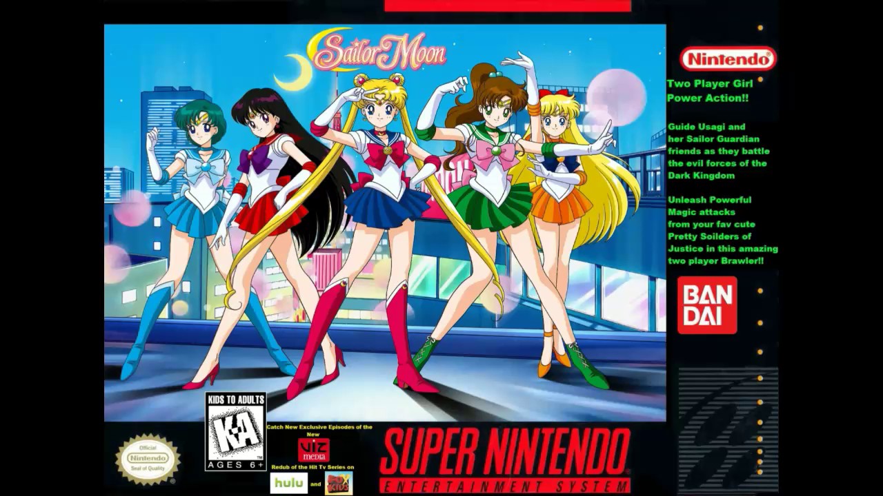 Super Nintendo (Snes) 16-bit Sailormoon Полное Прохождение