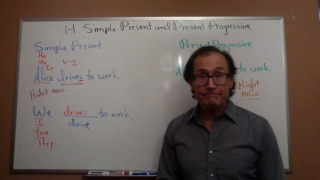 1-1 Simple present and present progressive смотреть онлайн