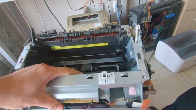 Open The Top Cover And Insert Toner Cartridge   No Toner Cartridge