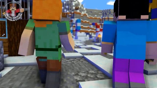 Alex and Steve vs Huggy Wuggy Nightmare Minecraft Animation смотреть онлайн