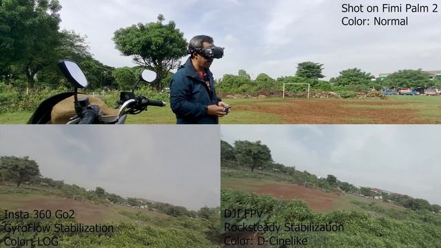 Gyroflow Stabilization Insta360 Go2 vs Rocksteady DJI FPV смотреть онлайн