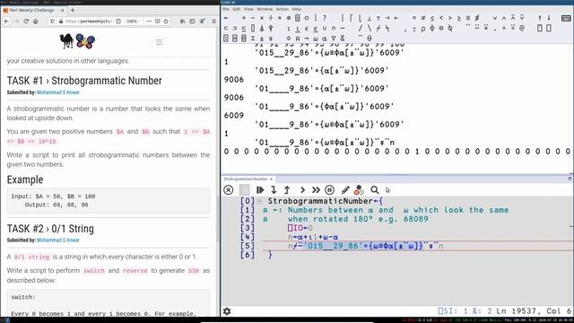 Perl Weekly Challenge, Week 69 - Solutions in APL смотреть онлайн