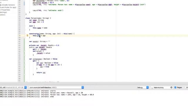 Kotlin Basic Syntax: Class - Properties Bengali смотреть онлайн