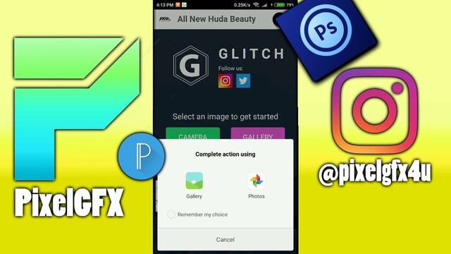 How to Give A Glitch Effect In A Photo On Android смотреть онлайн