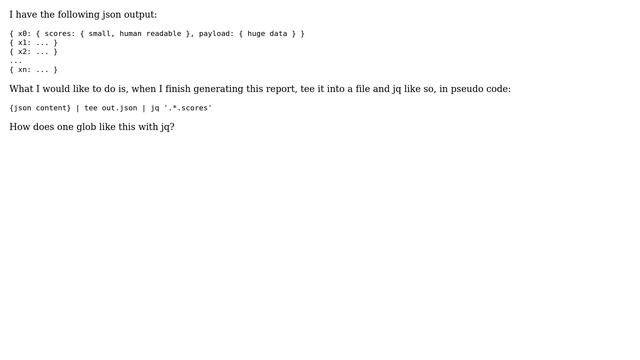 Unix & Linux: jq: globbing possible? смотреть онлайн