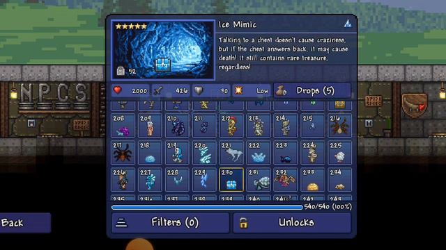 Terraria FULLY COMPLETED BESTIARY 1.4.4.9 50x (+where needed) смотреть онлайн