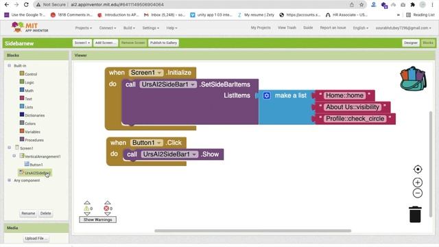 How to create Sidebar in MIT App Inventor 2 | App Sidebar Design смотреть онлайн