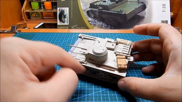 Сборка пластиковой модели танка Т-38 (Часть ІІ) смотреть онлайн