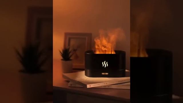 Humidifier With Flame Night Light, Aromatherapy Diffuser, Essential смотреть онлайн
