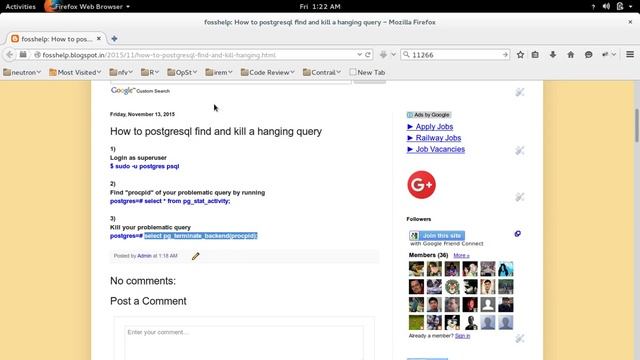 How to postgresql find and kill a hanging query смотреть онлайн