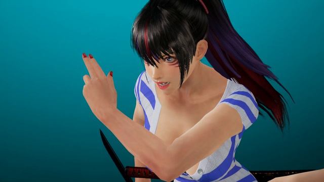 Kunimitsu Stripe One Piece Outfit | Tekken 7 mod смотреть онлайн