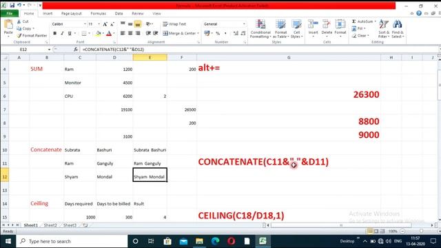 How to learn Excel 2010 formula? | Excel Formula| Most important formula step by step in Bengali смотреть онлайн