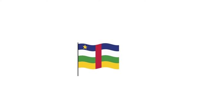 Central african republic flag Lottie JSON animation смотреть онлайн