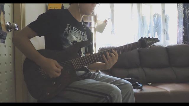 Havok--Give Me Liberty Or Give Me Death guitar cover(Ibanez RGIF7 Iron Label 2015 fanned fret 7) смотреть онлайн