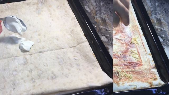 Быстрая пицца для ленивых из лаваша смотреть онлайн