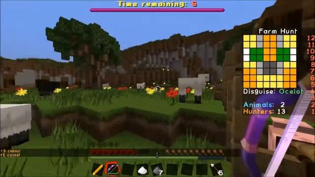 Minecraft PC Mini Games | Farm Hunt #2 (Animal Hide And Seek) | L For Leeeeee X And WeeWeeGaming
