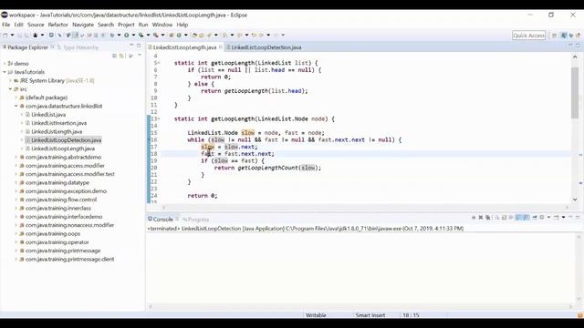 Find the length of the loop in a linkedlist смотреть онлайн