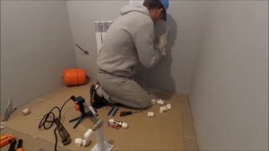 Установка электрокотла, циркуляционного насоса, расширительного бака, группы безопасности