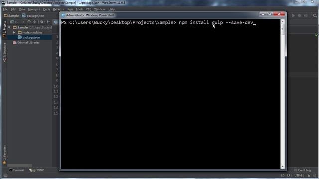 Gulp (Gulp.js) Tutorial for Beginners - 2 - Setting Up a Project смотреть онлайн