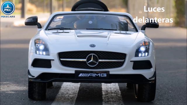 Coche Eléctrico Infantil Mercedes SLS 2021 con PANTALLA MP4 смотреть онлайн