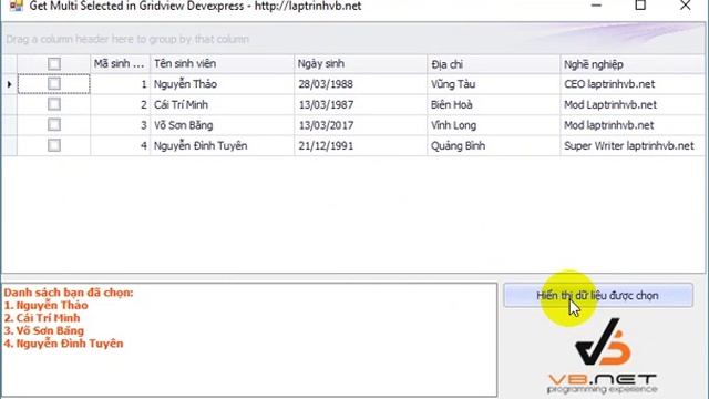 [DEVEXPRESS] Multi selected Column in Grid view 16.2 смотреть онлайн