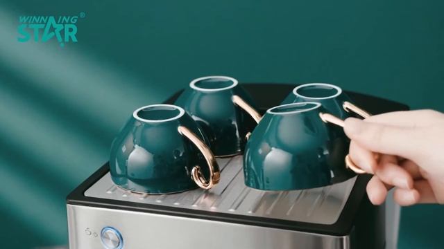 Winning Star Espresso Machine Expresso Coffee Machine With Milk Frother Steam Wand for home coffee смотреть онлайн
