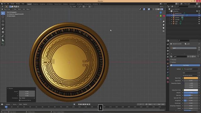 3D Ethereum Coin modeling in Blender 2.92 смотреть онлайн