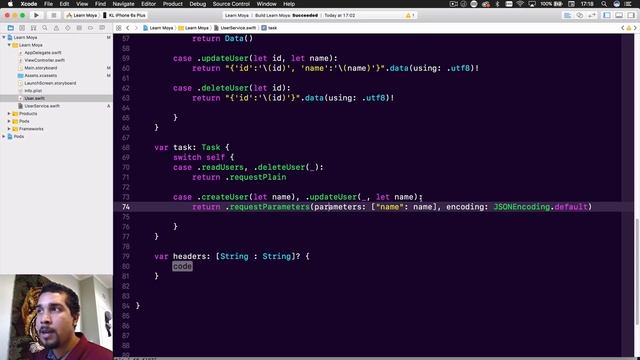 Up and Running with Moya | Third Party Frameworks | Swift 4, Xcode 9 смотреть онлайн