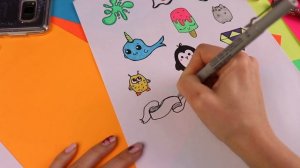 15 DIY Наклейки за 5 минут! Рисуем своими руками Простой способ