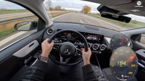 Mercedes B180 *W247* (136Hp) POV Test Drive on the Autobahn