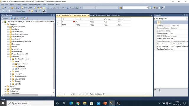 Constraints in SQL Server wthout SQL Query Urdu/Hindi смотреть онлайн