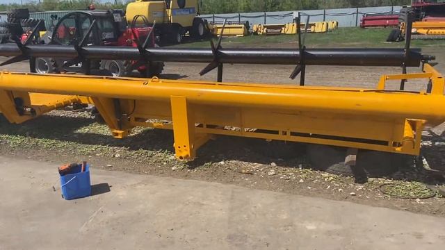 Привезли валковую прицепную жатку John Greaves ЖВП 9,1м. В Самарскую область посёлок Пекилянка. смотреть онлайн