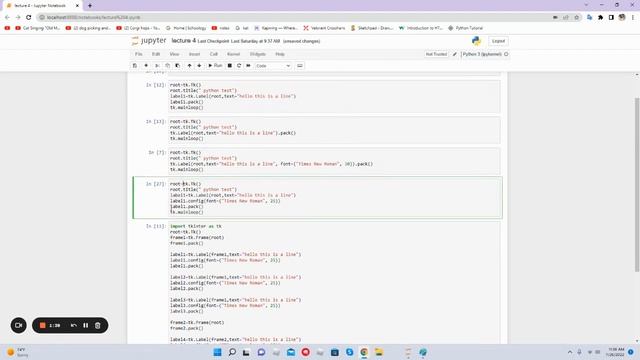 Python+Tkinter coding Pop-up GUI! (2022 Jupyter notebook) смотреть онлайн