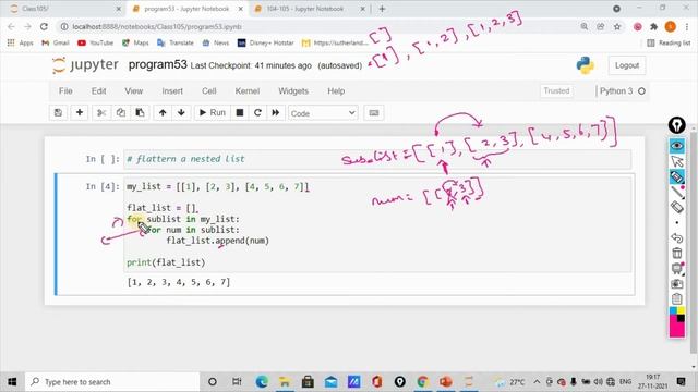 Learn Python in Tamil | How to Flatten Nested List | GURUKULA | [TAMIL] смотреть онлайн