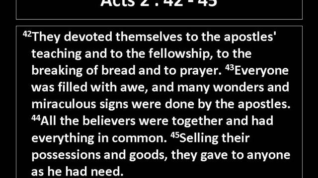 Acts 2:42 to 45 (2:42, 2:43, 2:44, 2:45) (#25 Top Bible Verse) смотреть онлайн
