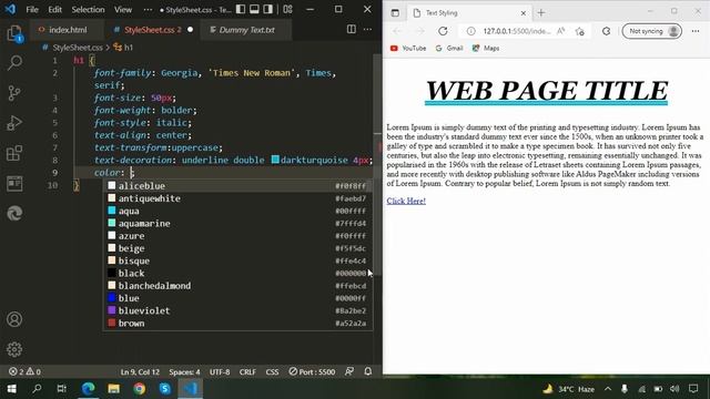 CSS Tutorial: Text & Font Properties in CSS | Fonts in CSS | CSS Text Styling Tutorial смотреть онлайн