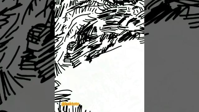 Van Gogh Garden digital sketch - Drawing Steps #kaktoto #kubuka смотреть онлайн