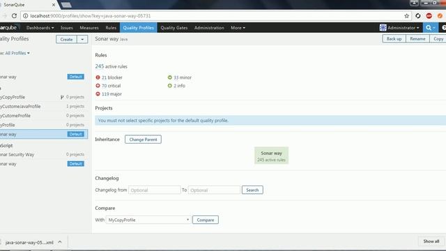 SonarQube Quality Profiles смотреть онлайн