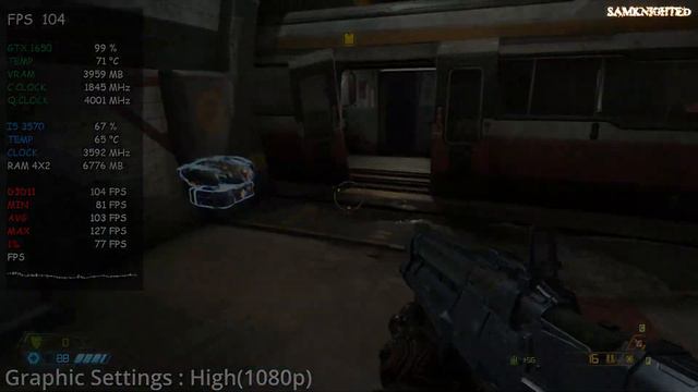 GTX 1650  I5 3570  DOOM Eternal  All Settings 1080p  Gameplay Test  FPS Test